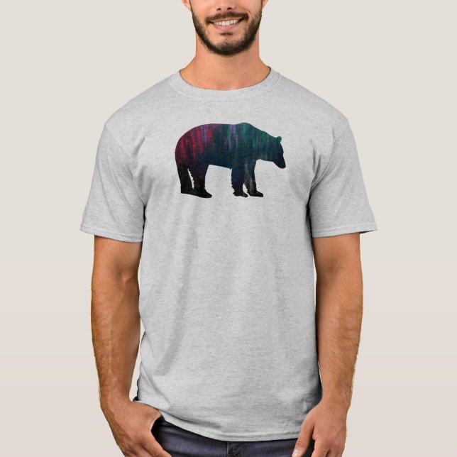 Northern Lights Bear T-Shirt (Front)