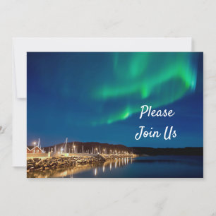 Northern Lights Birthday Invitation