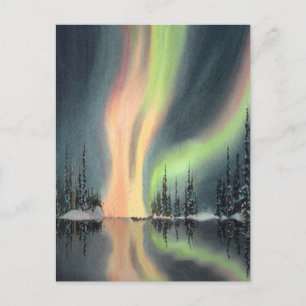 NORTHERN LIGHTS by SHARON SHARPE Postcard