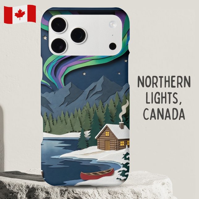 Northern Lights Canada Layered Paper Diorama (Creator Uploaded)