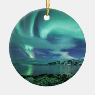Northern Lights Ceramic Ornament