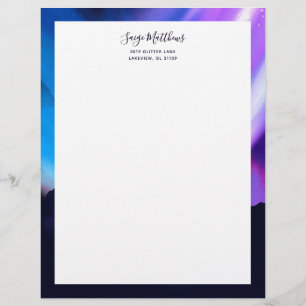 Northern Lights Custom Letterhead