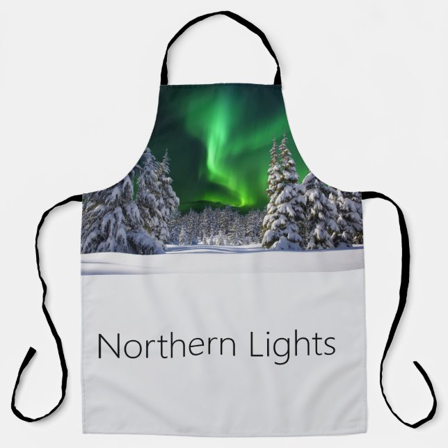 Northern lights during winter apron (Front)