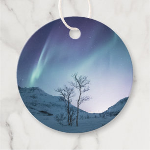 Northern Lights Favour Tags