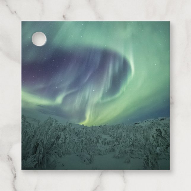 Northern Lights  Favour Tags (Front)