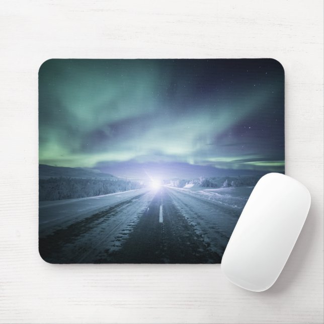 Northern Lights Finland Mouse Pad (With Mouse)