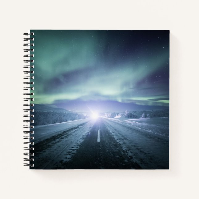 Northern Lights Finland Notebook (Front)