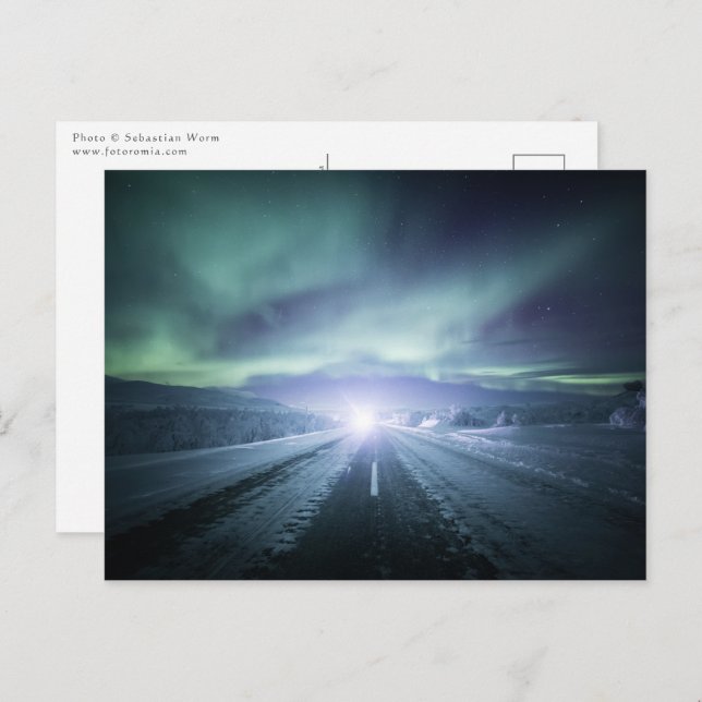 Northern Lights Finland Postcard (Front/Back)