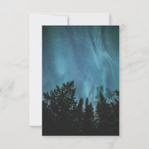 Northern Lights Forest Card