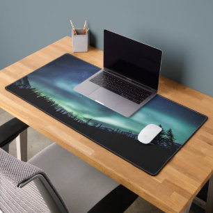 Northern Lights Forest Desk Mat
