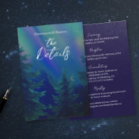 Northern Lights Forest Details Enclosure Card