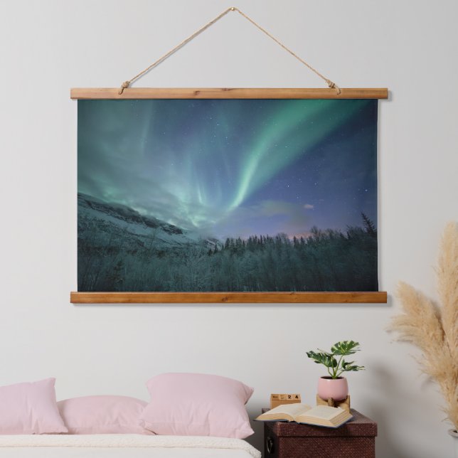Northern Lights Forest Hanging Tapestry (Bedroom)