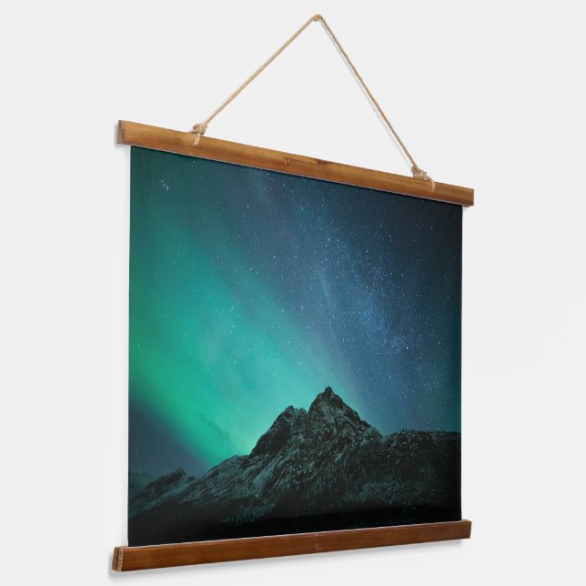 Northern Lights Forest Hanging Tapestry (Angled)