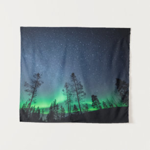 Northern Lights Forest Tapestry