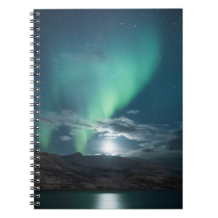 Northern Lights Full Moon Notebook