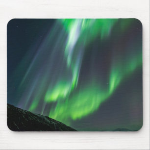 Northern Lights Glowing North Iceland Mouse Pad