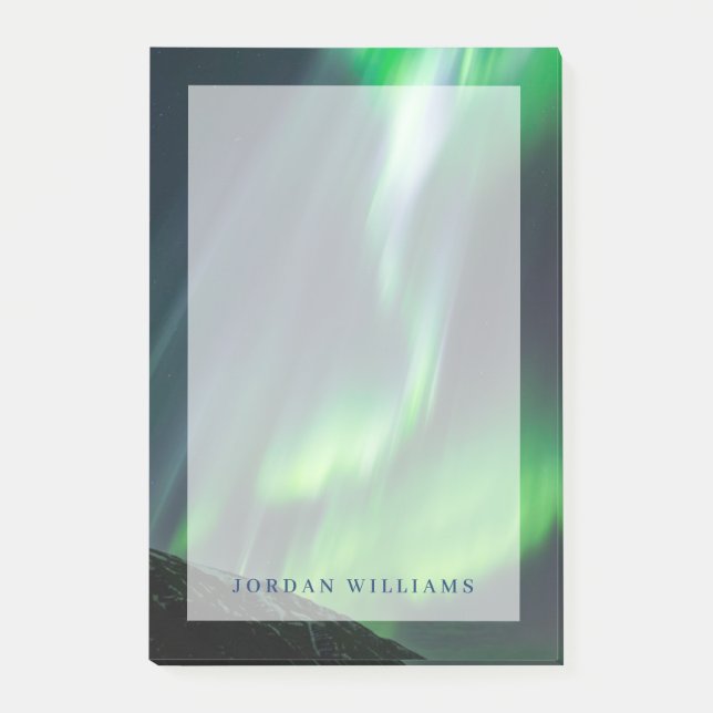 Northern Lights Glowing | North Iceland Post-it Notes (Front)