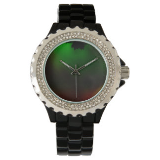 Northern lights Green and red Watch