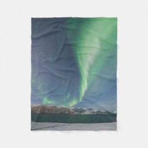 Northern Lights in Norway Fleece Blanket