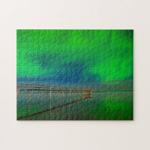 Northern Lights   Lake Winnipeg Canada, Manitoba Jigsaw Puzzle