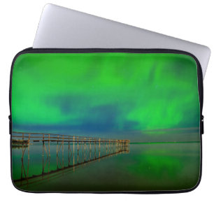 Northern Lights Lake Winnipeg Canada, Manitoba Laptop Sleeve
