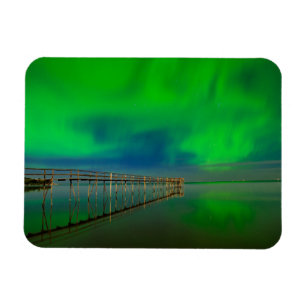 Northern Lights Lake Winnipeg Canada, Manitoba Magnet
