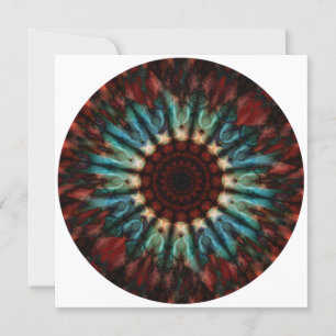 Northern Lights Mandala Art Card