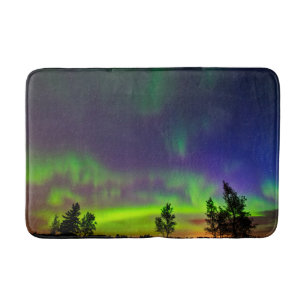 Northern Lights Manitoba Canada Bath Mat