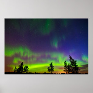 Northern Lights Manitoba Canada Poster
