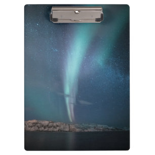 Northern Lights Milky Way Clipboard