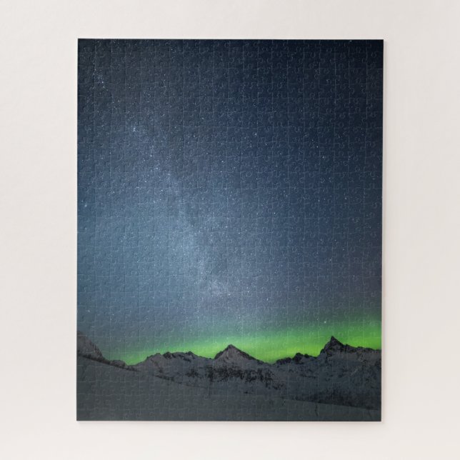 Northern Lights Milky Way Jigsaw Puzzle (Vertical)