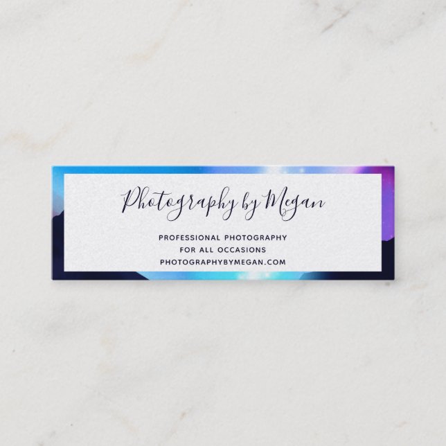 Northern Lights Mini Business Card (Front)