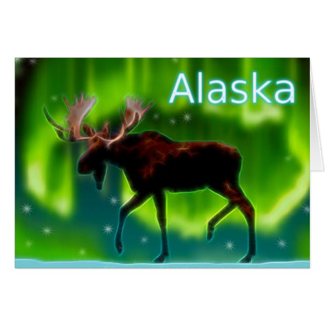 Northern Lights Moose (Front Horizontal)