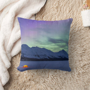 Northern Lights Moose Pass   Kenai Peninsula Cushion