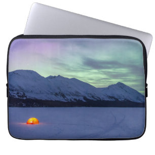 Northern Lights Moose Pass   Kenai Peninsula Laptop Sleeve