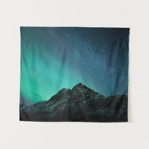 Northern Lights Mountain Tapestry