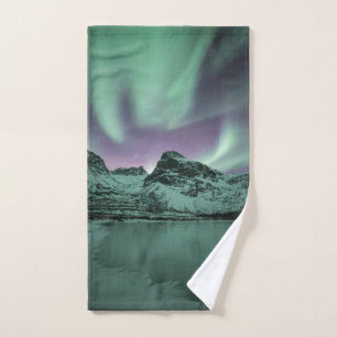 Northern Lights Nature Photo Hand Towel