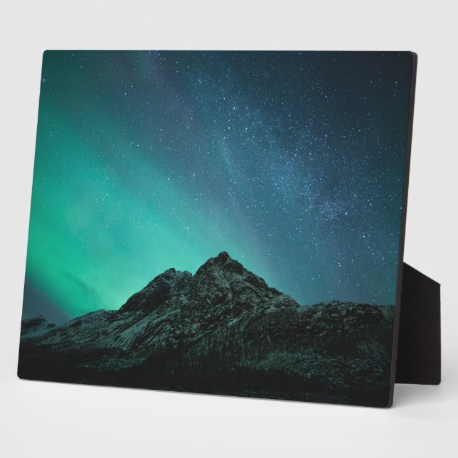 Northern Lights Nature Photo Plaque (Side)