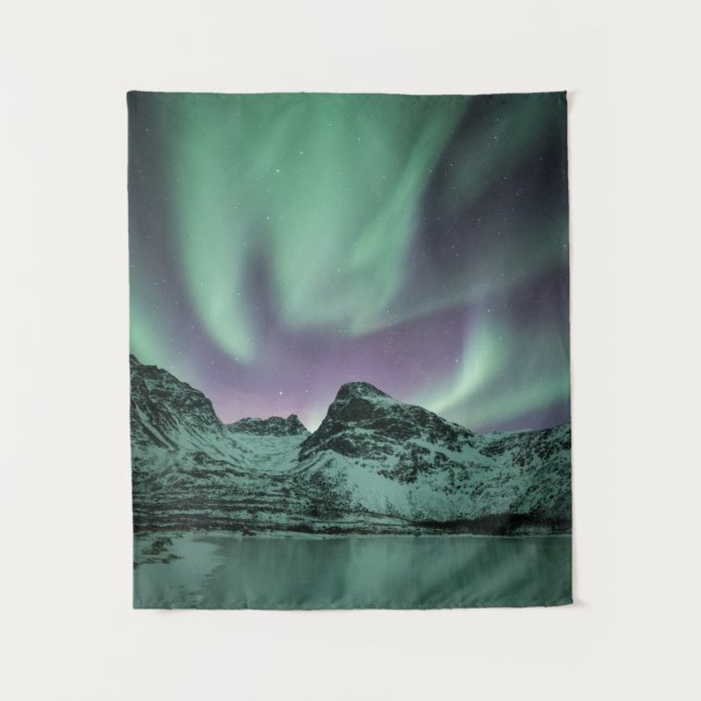 Northern Lights Nature Photo Tapestry (Front)