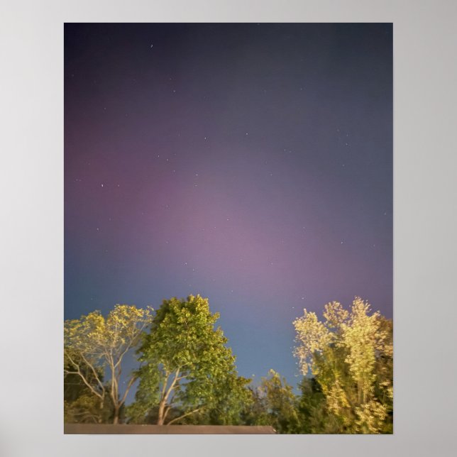 Northern Lights New Jersey Poster (Front)