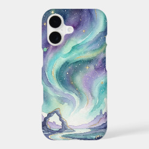 Northern Lights Night Sky Romantic Landscape