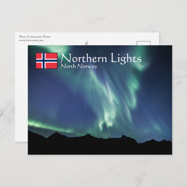 Northern Lights North Norway Postcard (Front/Back)