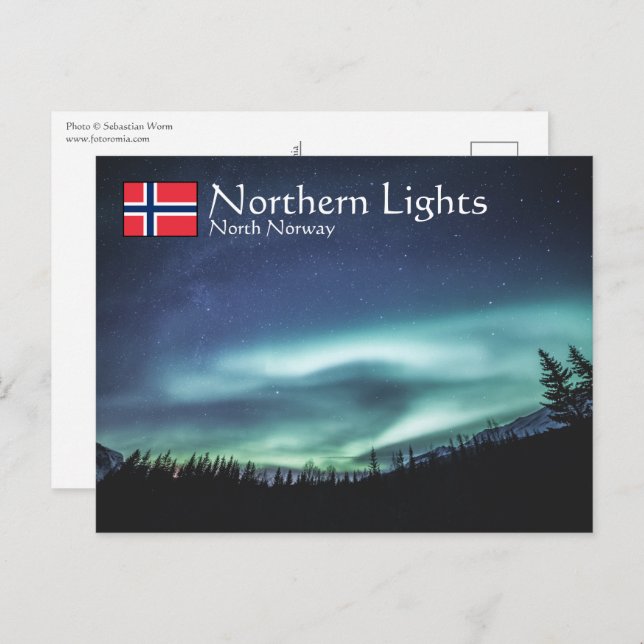 Northern Lights North Norway Postcard (Front/Back)