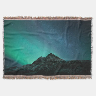 Northern Lights North Norway Throw Blanket