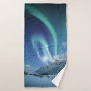 Northern Lights Norway Bath Towel