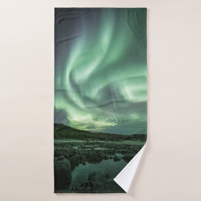 Northern Lights Norway Bath Towel (Bath Towel)