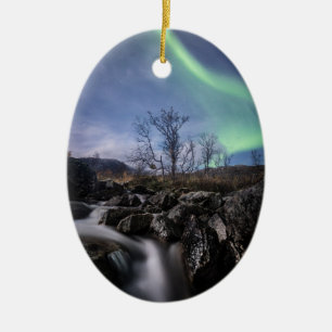 Northern Lights Norway Ceramic Ornament