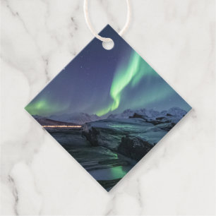 Northern Lights Norway Favour Tags