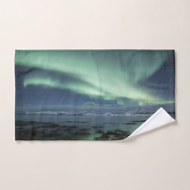 Northern Lights Norway Hand Towel (Hand Towel)
