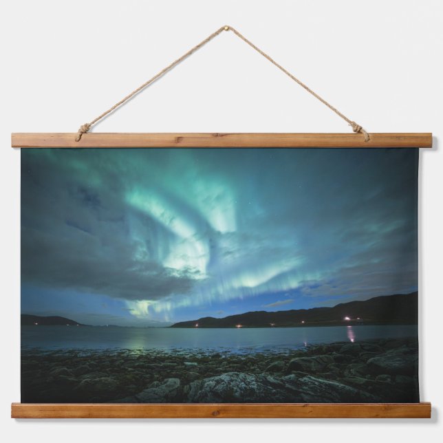 Northern Lights Norway Hanging Tapestry (Front)